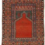 00701 Mujur Prayer Rug with Apricot Border