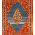 00012 - Antique Dramatic Bakhshaish Carpet - 267 cm x 382 cm