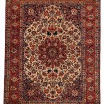 00042 - Fine Antique Isfahan Carpet - 272 cm x 382 cm