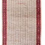 00053 - Persian Modernist Geometric Design Carpet - 242 cm x 359 cm
