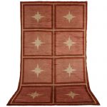 00067 - French Art Deco Carpet with Stars - 295 cm x 490 cm