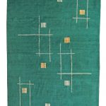 00083 - Oriental Geometric Art Deco Amoghli Carpet - 250 cm x 340 cm