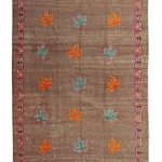 00086 - Antique Art Deco Amoghli Carpet - 255 cm x 323 cm
