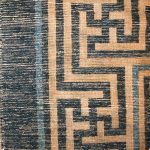 00229 - Antique Mongolian Carpet with Longevity Motifs - 350 cm x 270 cm - 1