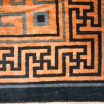 00229 - Antique Mongolian Carpet with Longevity Motifs - 350 cm x 270 cm - 2