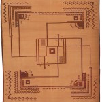 00257-Indian Art Deco Cotton Dhurrie-intero