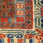 00497 - Rare and Early Yarkand Rug with Two Niches - 100 cm x 160 cm - 7