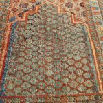 00497 - Rare and Early Yarkand Rug with Two Niches - 100 cm x 160 cm - 9