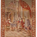 00552 - Antique Needlepoint Picture