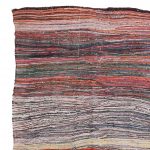 00826 - Vintage Boucherouite Berber Haik Flatweave - 130 cm x 290 cm - 2
