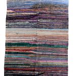 00830 - Vintage Boucherouite Berber Haik Flatweave - 135 cm x 257 cm