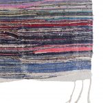 00830 - Vintage Boucherouite Berber Haik Flatweave - 135 cm x 257 cm - 3 - back