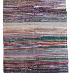 00830 - Vintage Boucherouite Berber Haik Flatweave - 135 cm x 257 cm - back