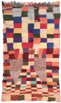 00861-Rug with polychrome squares and heart-shaped motifs-intero