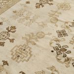 02571 - Antique  Ivory Deccan Indochine Carpet - 365 cm x 443 cm - 5