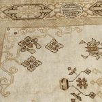 02571 - Antique  Ivory Deccan Indochine Carpet - 365 cm x 443 cm - 6