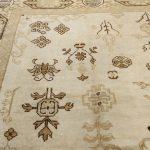 02571 - Antique  Ivory Deccan Indochine Carpet - 365 cm x 443 cm - 7