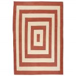 03027 - Concentric Coral Red - 202 cm x 298 cm