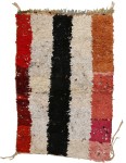 03084-Boucherouite rug with vertical blocks intero