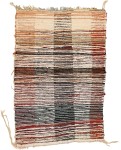03084-Boucherouite rug with vertical blocks intero back