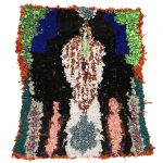 03088 - Vintage Boucherouite Berber Rug - 67 cm x 90 cm