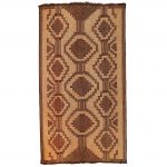 04063 - Vintage Saharan Tuareg Leather and Reed Rug - 216 cm x 396 cm