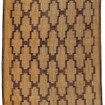 04064 - Vintage Saharan Tuareg Leather and Reed Rug - 214 cm x 324 cm