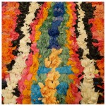 03080-Boucherouite rug with vertical brushstrokes-det6