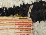 03084-Boucherouite rug with vertical blocks-det6