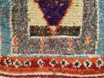 03083-Boucherouite rug with centralised design-det5
