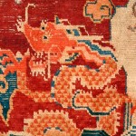 ALG 123 - Small rug with dragons - 76 cm x 63 cm - 1