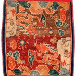 ALG 123 - Small rug with dragons - 76 cm x 63 cm