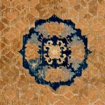 ALG 19 - Dais cover with eight lotus flower medallions - 310 cm x 128 cm - 1
