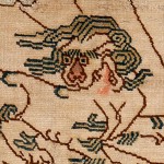 ALG 2375 - Rug fragment with snow lion - 80 cm x 56 cm - 1