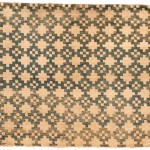 ALG 284 - Meditation mat with stepped diamonds - 95 cm x 85 cm