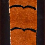 SN1 - Tsukdruk panel with tiger pelt pattern - 150 cm x 18 cm - 1