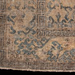 SN3 - Fragment of a carpet with lotus flowers - 145 cm x 122 cm - back