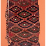 01733 - Rug with offset rows of lozenges - 211 cm x 116 cm