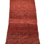 00501 - Rug with Red Open Field - 76 x 140 cm - 1