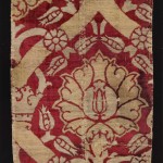 01732 - Ottoman Silk Velvet Fragment with Metallic Thread - 40 x 80 cm - 0
