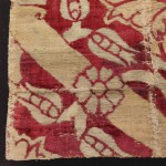 01732 - Ottoman Silk Velvet Fragment with Metallic Thread - 40 x 80 cm - 1