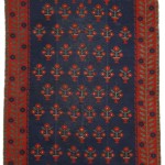 04098 - Rug with Flowering Vases and Heraldic Lions - 150 x 235 cm - 0