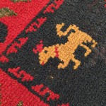 04098 - Rug with Flowering Vases and Heraldic Lions - 150 x 235 cm - 3