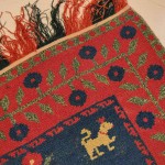 04098 - Rug with Flowering Vases and Heraldic Lions - 150 x 235 cm - 8