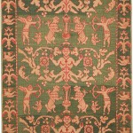 05029 - Silk Embroidered Textile with Angels - 0