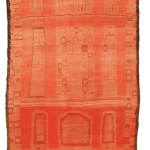 00854 back Vintage Boujad Moroccan Berber Carpet